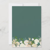 『Baby It's Cold Outside』ゴールドフラワーベイビーシャワー 招待状 (裏面)