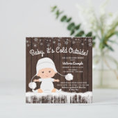Baby its Cold Outside スノーベイビーシャワー招待状 招待状 (スタンド正面)