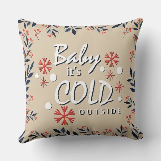 Baby It's Cold Outside ピロー (裏面)