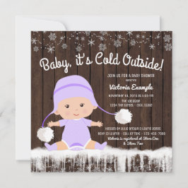 Baby its Cold Outside ベビーシャワーの招待状 招待状