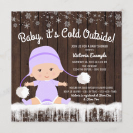 Baby its Cold Outside ベビーシャワーの招待状 招待状