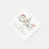 Baby Its Cold Outside ベビーシャワー スタンダードカクテルナプキン (角)