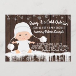 Baby its Cold Outside ベビーシャワー 招待状