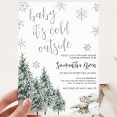 Baby It's Cold Outside ベビーシャワー 招待状