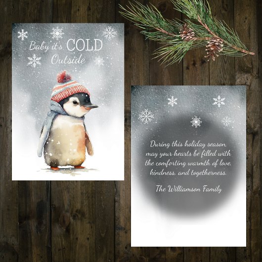Baby It's Cold Outside ペンギン シーズンカード