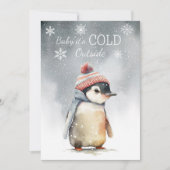 Baby It's Cold Outside ペンギン シーズンカード (正面)