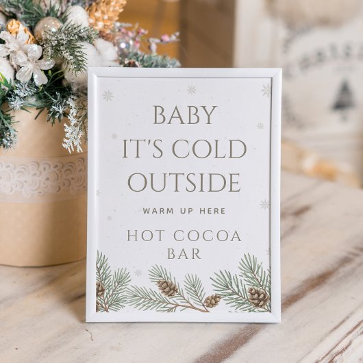 Baby It's Cold Outside ホットココアバー ポスター