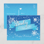 Baby it's Cold Outside ホリデー 冬 ポストカード (正面/裏面)