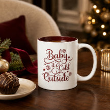 Baby+Its+Cold+Outside ワインレッドのツートーン