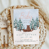 Baby It's Cold Outside 冬のくまの赤ちゃんお披露目会 招待状