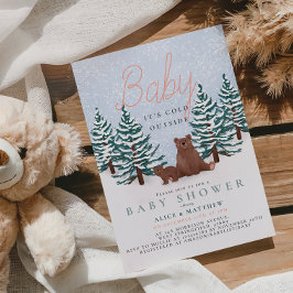 Baby It's Cold Outside 冬のくまの赤ちゃんお披露目会 招待状