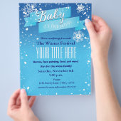 Baby it's Cold Outside 冬のイベントチラシポスター チラシ (手)