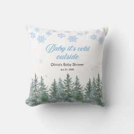 Baby It's Cold Outside 冬のベビーシャワー クッション