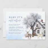 Baby+Its+Cold+Outside 冬のワンダーランド ベビーシャワー 招待状 (正面)
