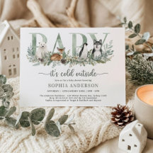 Baby It's Cold Outside 冬の動物ベビーシャワー