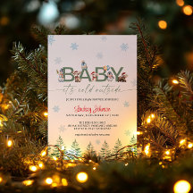Baby It's Cold Outside 冬の動物ベビーシャワー
