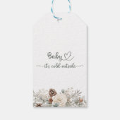 Baby+Its+Cold+Outside 冬の動物 ベビーシャワー ギフトタグ (裏面)