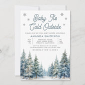 Baby It's Cold Outside 冬の森の赤ちゃんお披露目会 招待状 (正面)