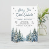 Baby It's Cold Outside 冬の森の赤ちゃんお披露目会 招待状 (スタンド正面)