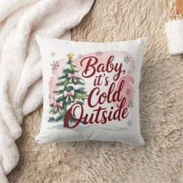 Baby, It's Cold Outside 冬の赤ちゃんお披露目会 クッション