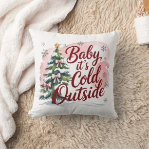 Baby, It's Cold Outside 冬の赤ちゃんお披露目会 クッション