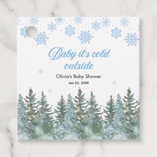 Baby It's Cold Outside 冬の赤ちゃんお披露目会 フェイバータグ (正面)