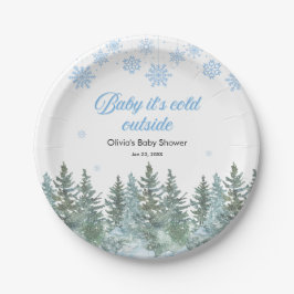 Baby It's Cold Outside 冬の赤ちゃんお披露目会 ペーパープレート