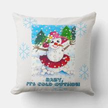 Baby it's Cold Outside 20" スロー枕