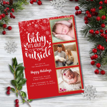 Baby It's Cold Outside 3枚の写真で出産報告