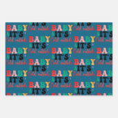 Baby it's cold outside 3 color ラッピングペーパーシート (正面)