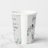 Baby It's Cold Outside Arctic Animal Shower Winter 紙コップ (右)