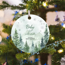 Baby it's Cold Outside Baby Shower フェイバータグ