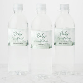 Baby it's Cold Outside Baby Shower ペットボトルラベル