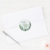 Baby it's Cold Outside Baby Shower ラウンドシール (封筒)