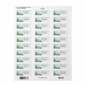 Baby it's Cold Outside Baby Shower Address ラベル (フルシート)