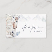 Baby It's Cold Outside Baby Shower Diaper Raffle エンクロージャーカード (正面)