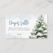 Baby It's Cold Outside Baby Shower Diaper Raffle  エンクロージャーカード (正面)