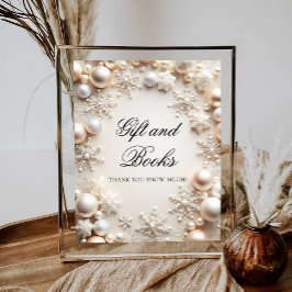 Baby Its Cold Outside Baby Shower Gift Book ポスター