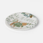 Baby It's Cold Outside Baby Shower Invitation  ペーパープレート (アングル)