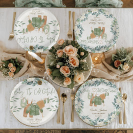 Baby It's Cold Outside Baby Shower Invitation ペーパープレート