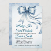 Baby It's Cold Outside Baby Shower Invitation 招待状 (正面/裏面)