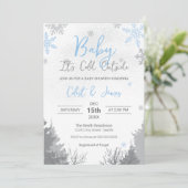 Baby It's Cold Outside Baby Shower Invitation 招待状 (スタンド正面)