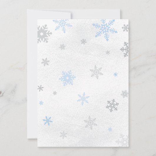 Baby It's Cold Outside Baby Shower Invitation 招待状 (裏面)