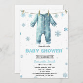 Baby Its Cold Outside Baby Shower Invitation 招待状 (正面/裏面)