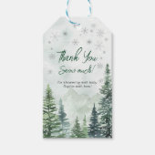 Baby it's Cold Outside Baby Shower Thank You ギフトタグ (正面)