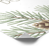 Baby It's Cold Outside Baby Shower Welcome ポスター (角)