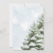 Baby It's Cold Outside Blue Baby Shower Invitation 招待状 (裏面)