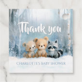 Baby it's cold outside Blue Forest Baby Shower フェイバータグ (裏面)