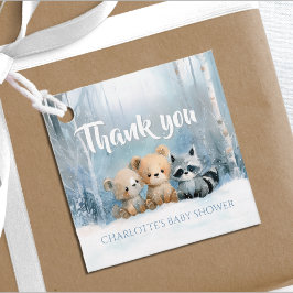 Baby it's cold outside Blue Forest Baby Shower フェイバータグ