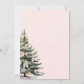 Baby It's Cold Outside Bow Baby Shower 招待状 (裏面)